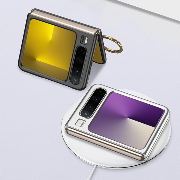 For Huawei Pura X GKK Ultra-thin Full Coverage Phone Flip Case with Wristband