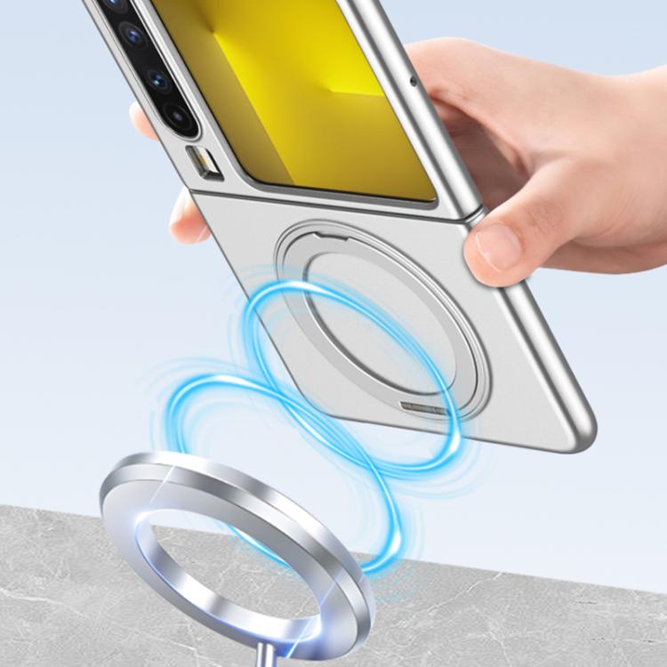For Huawei Pura X GKK Ultra-thin Full Cover Magnetic Phone Case with Rotating Bracket
