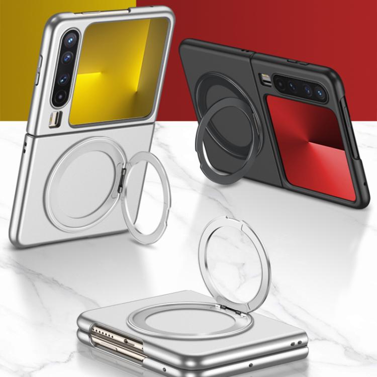 For Huawei Pura X GKK Ultra-thin Full Cover Magnetic Phone Case with Rotating Bracket