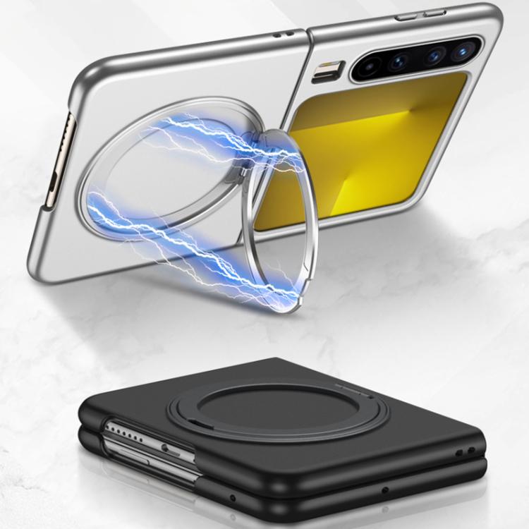 For Huawei Pura X GKK Ultra-thin Full Cover Magnetic Phone Case with Rotating Bracket