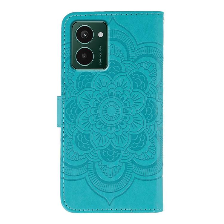 For HMD Pulse Pro Sun Mandala Embossing Pattern Phone Leather Case
