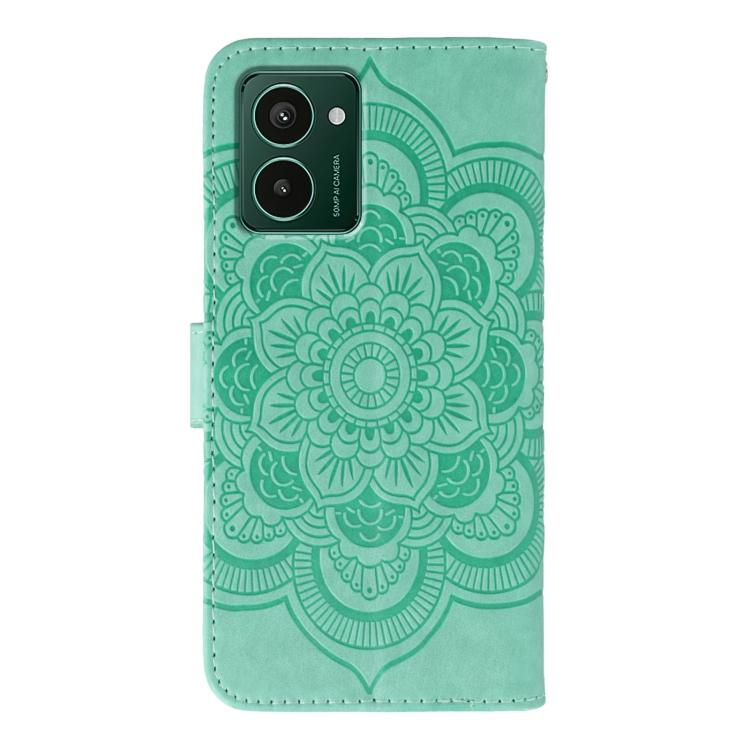 For HMD Pulse Pro Sun Mandala Embossing Pattern Phone Leather Case