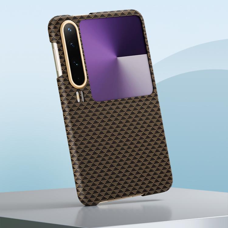 For Huawei Pura X Metal Frame Nanofiber MagSafe Magnetic Phone Case