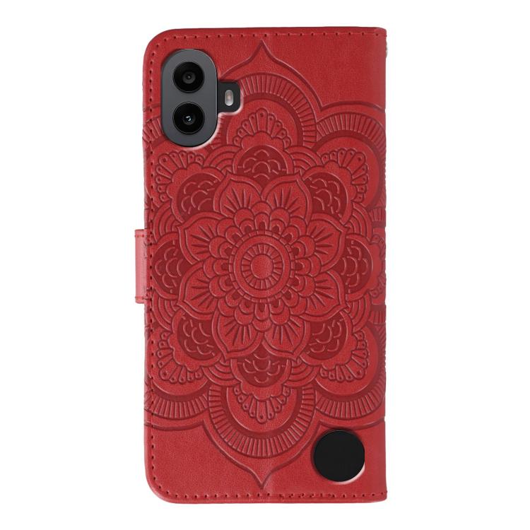 For Nothing CMF Phone 1 Sun Mandala Embossing Pattern Phone Leather Case