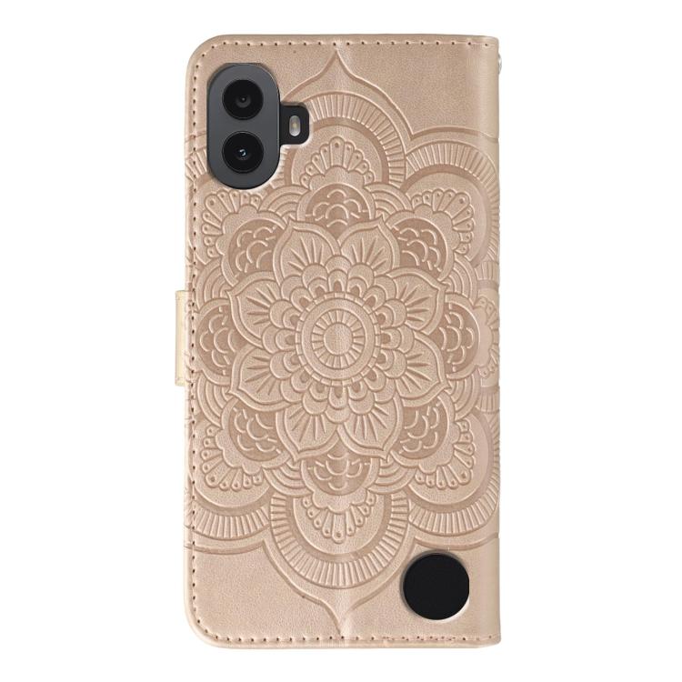 For Nothing CMF Phone 1 Sun Mandala Embossing Pattern Phone Leather Case