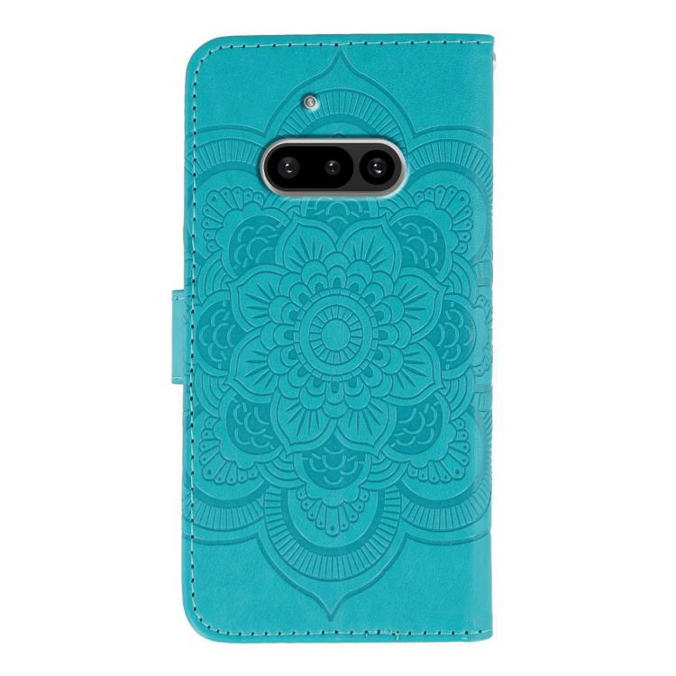 For Nothing Phone 3a Sun Mandala Embossing Pattern Phone Leather Case