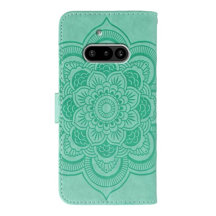 For Nothing Phone 3a Sun Mandala Embossing Pattern Phone Leather Case