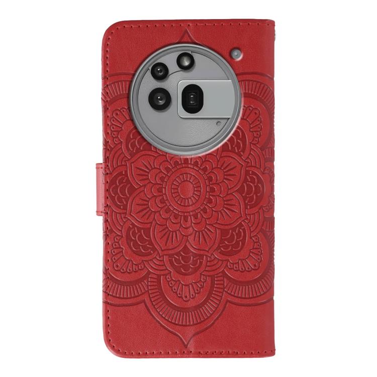 For Nothing Phone 3a Pro Sun Mandala Embossing Pattern Phone Leather Case