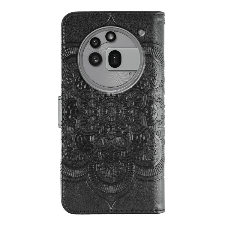 For Nothing Phone 3a Pro Sun Mandala Embossing Pattern Phone Leather Case