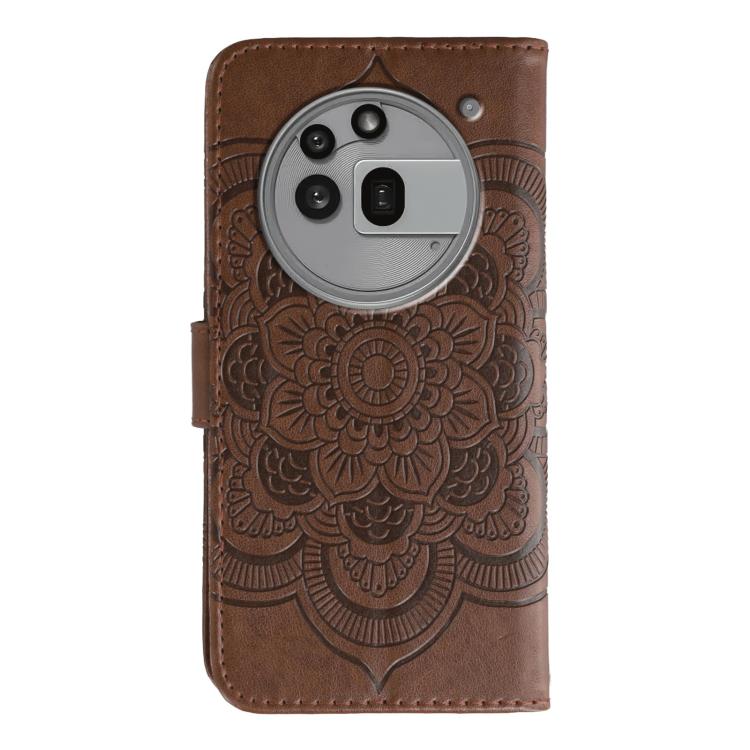 For Nothing Phone 3a Pro Sun Mandala Embossing Pattern Phone Leather Case