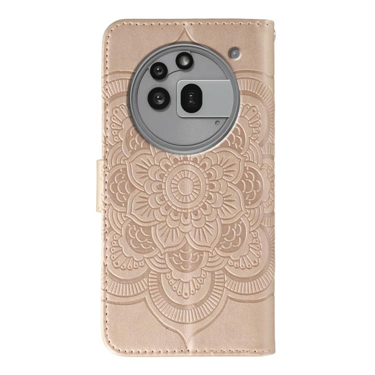 For Nothing Phone 3a Pro Sun Mandala Embossing Pattern Phone Leather Case