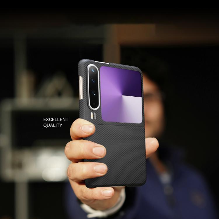 For Huawei Pura X Metal Frame Nanofiber MagSafe Magnetic Phone Case