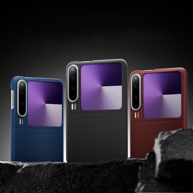 For Huawei Pura X Metal Frame Nanofiber MagSafe Magnetic Phone Case