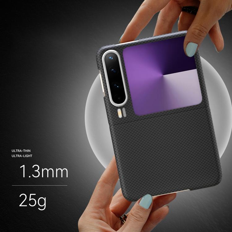 For Huawei Pura X Metal Frame Nanofiber MagSafe Magnetic Phone Case