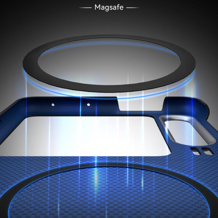 For Huawei Pura X Metal Frame Nanofiber MagSafe Magnetic Phone Case
