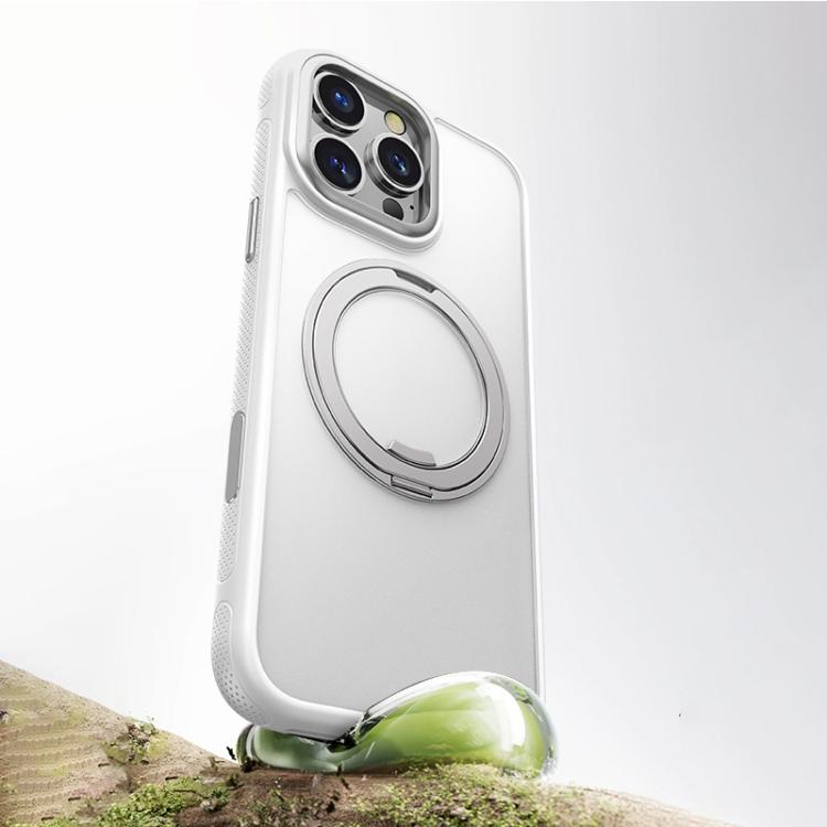 For iPhone 16 Pro Max Gear 360 Rotation MagSafe Holder Phone Case