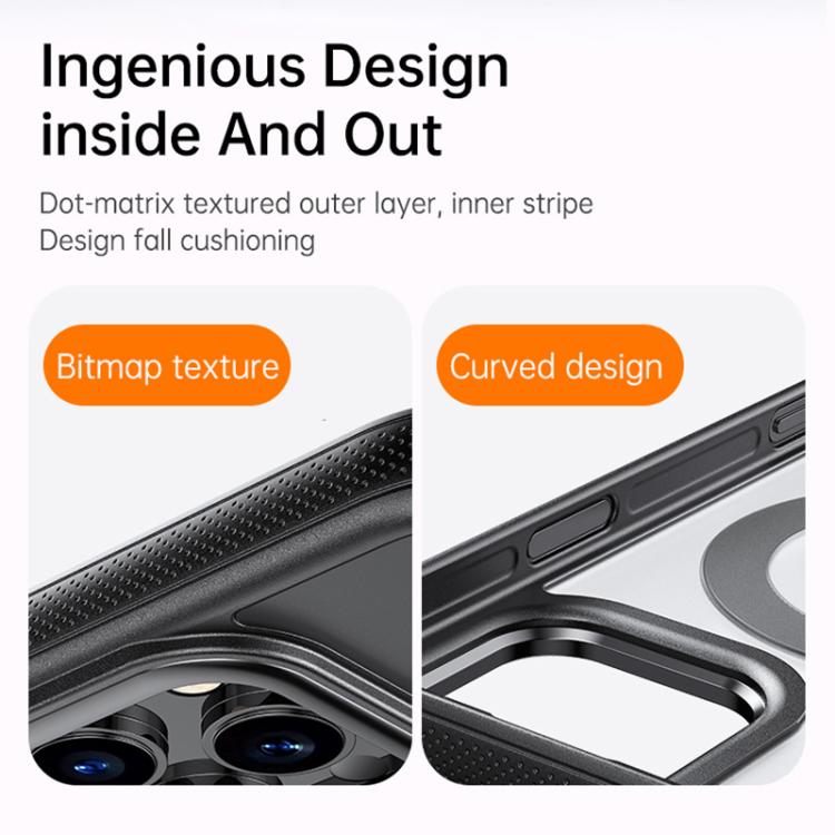 For iPhone 16 Pro Gear 360 Rotation MagSafe Holder Phone Case