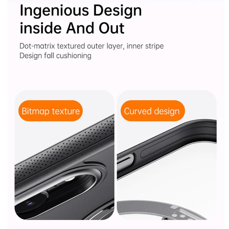 For iPhone 17e / 16e Gear 360 Rotation MagSafe Holder Phone Case