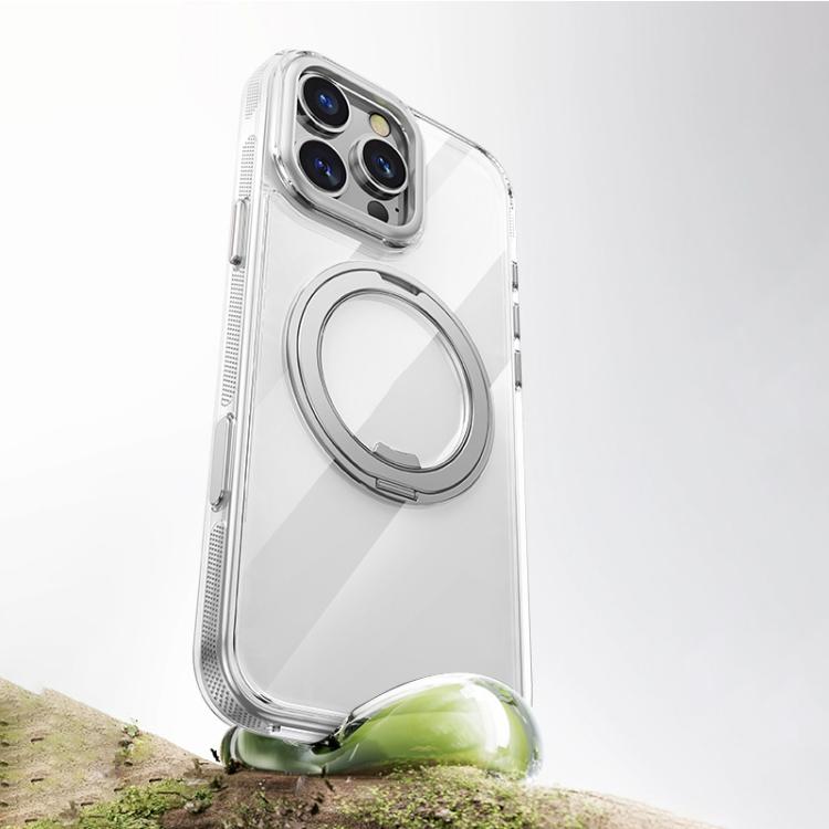 For iPhone 16 Gear 360 Rotation MagSafe Holder Phone Case