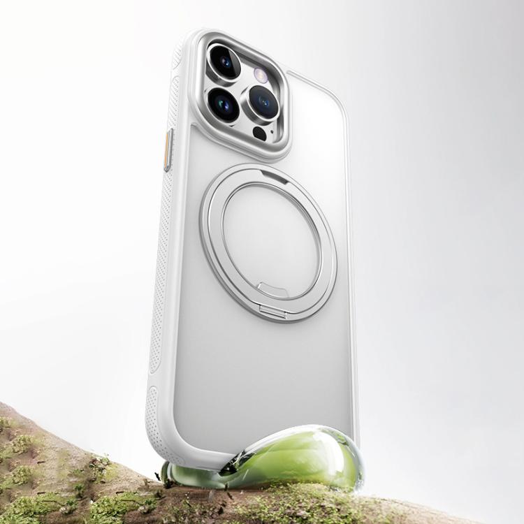 For iPhone 15 Pro Max Gear 360 Rotation MagSafe Holder Phone Case