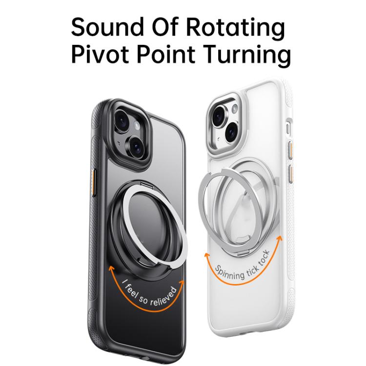 For iPhone 15 Plus / 14 Plus Gear 360 Rotation MagSafe Holder Phone Case
