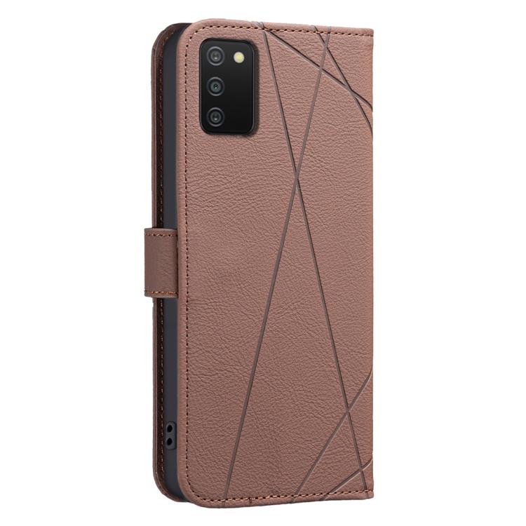 For Samsung Galaxy A03S / A02S Geometric Pattern RFID Leather Phone Case