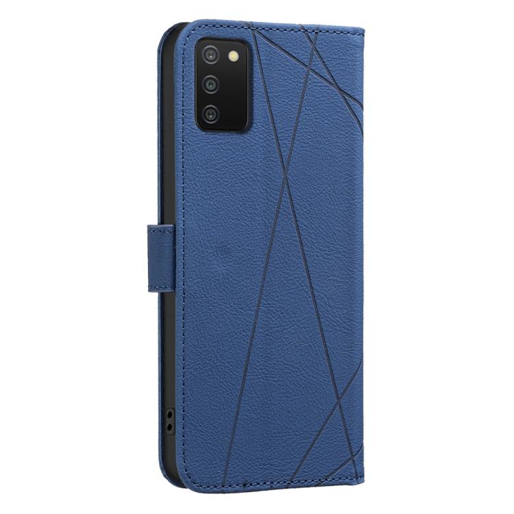 For Samsung Galaxy A03S / A02S Geometric Pattern RFID Leather Phone Case