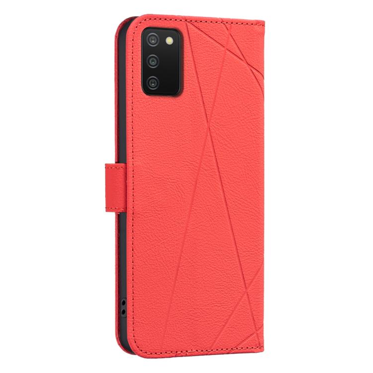 For Samsung Galaxy A03S / A02S Geometric Pattern RFID Leather Phone Case