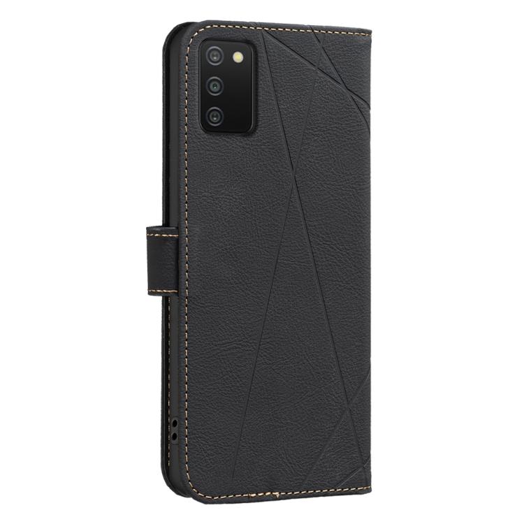 For Samsung Galaxy A03S / A02S Geometric Pattern RFID Leather Phone Case
