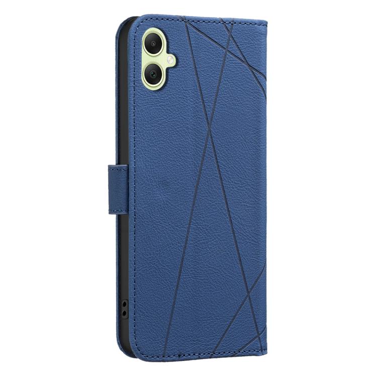 For Samsung Galaxy A05 Geometric Pattern RFID Leather Phone Case