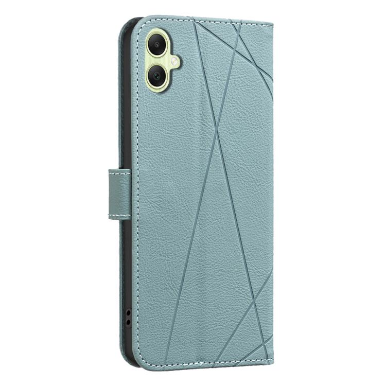 For Samsung Galaxy A05 Geometric Pattern RFID Leather Phone Case