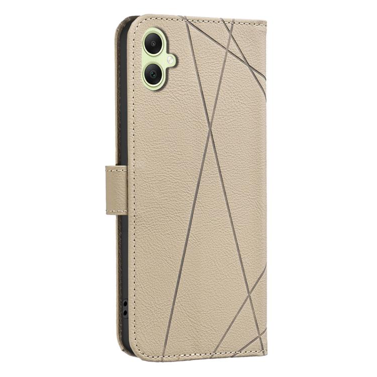 For Samsung Galaxy A06 Geometric Pattern RFID Leather Phone Case