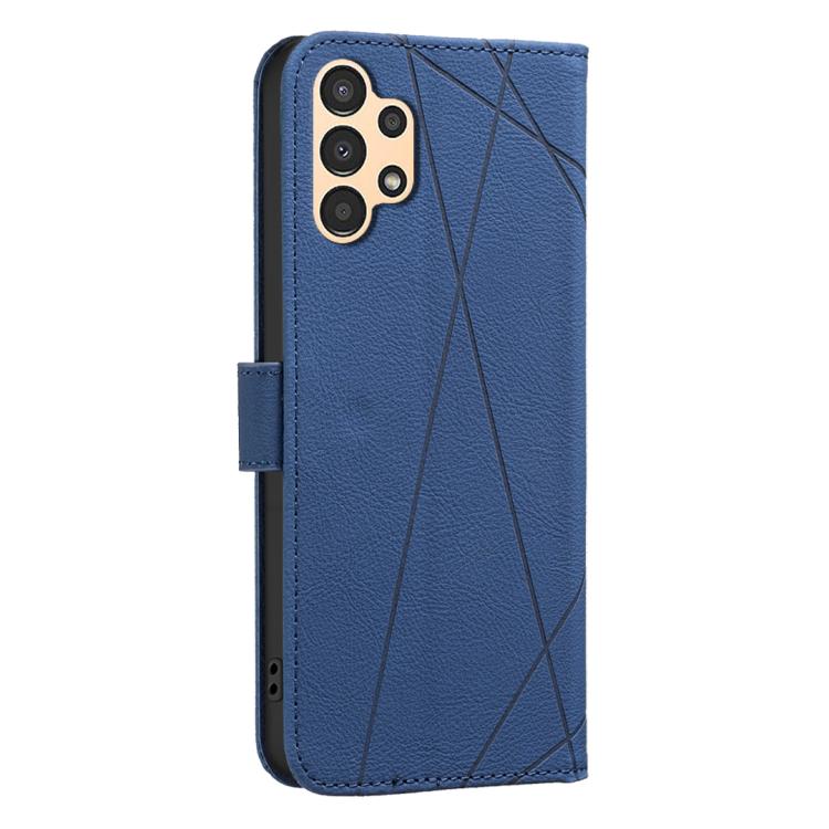 For Samsung Galaxy A13 Geometric Pattern RFID Leather Phone Case