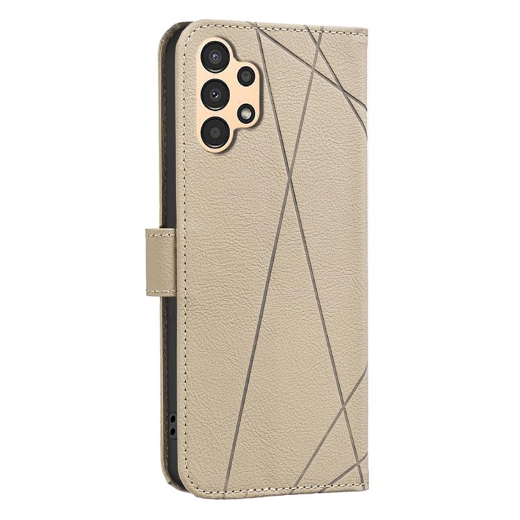 For Samsung Galaxy A13 Geometric Pattern RFID Leather Phone Case