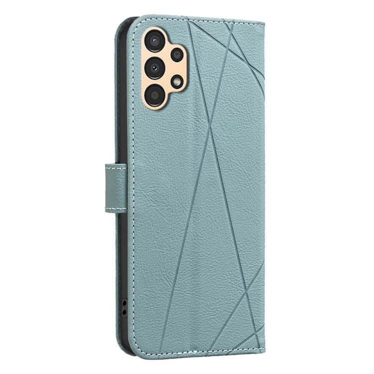 For Samsung Galaxy A13 Geometric Pattern RFID Leather Phone Case