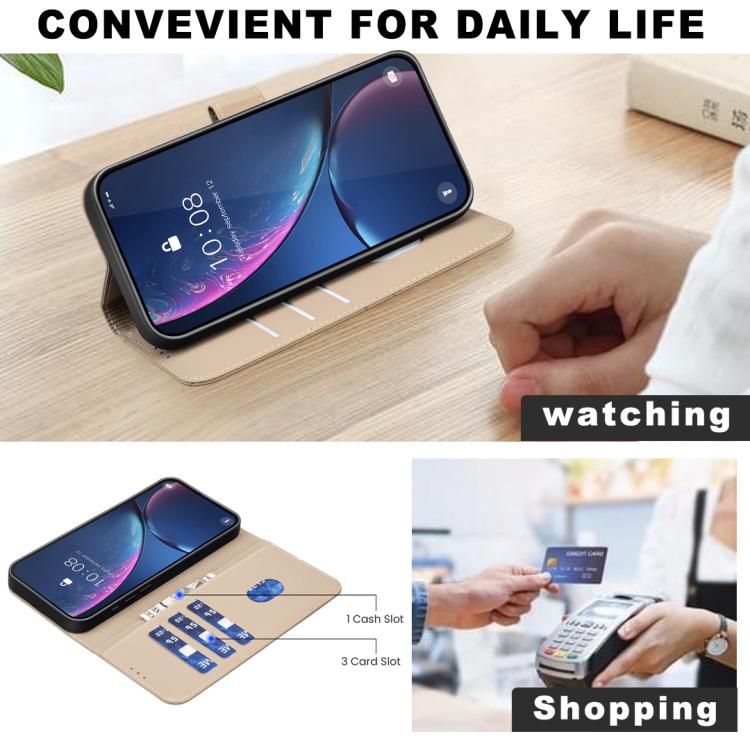 For Samsung Galaxy A15 Geometric Pattern RFID Leather Phone Case