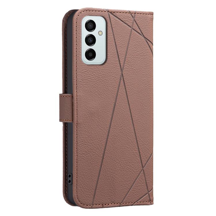 For Samsung Galaxy A23 / M23 / M13 4G Geometric Pattern RFID Leather Phone Case