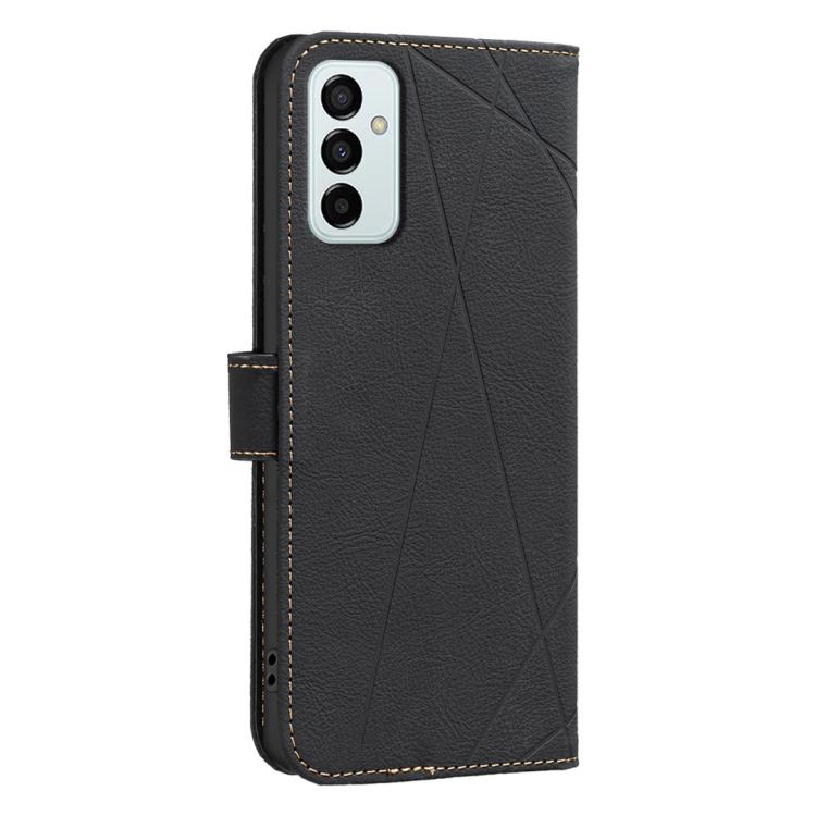 For Samsung Galaxy A23 / M23 / M13 4G Geometric Pattern RFID Leather Phone Case