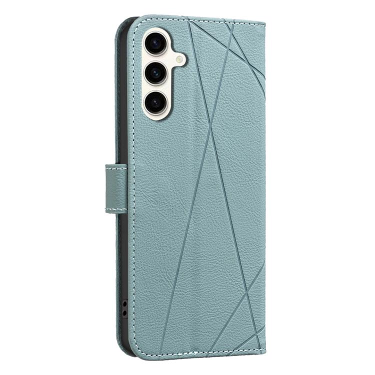 For Samsung Galaxy A24 4G Geometric Pattern RFID Leather Phone Case