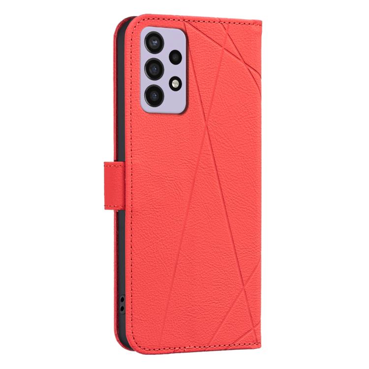 For Samsung Galaxy A52 / A52S Geometric Pattern RFID Leather Phone Case