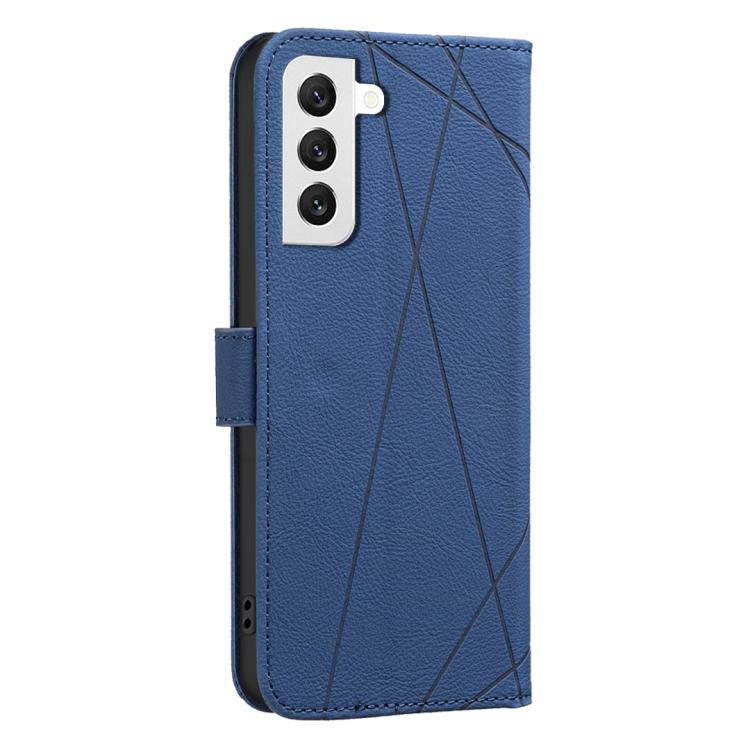 For Samsung Galaxy S22 5G Geometric Pattern RFID Leather Phone Case