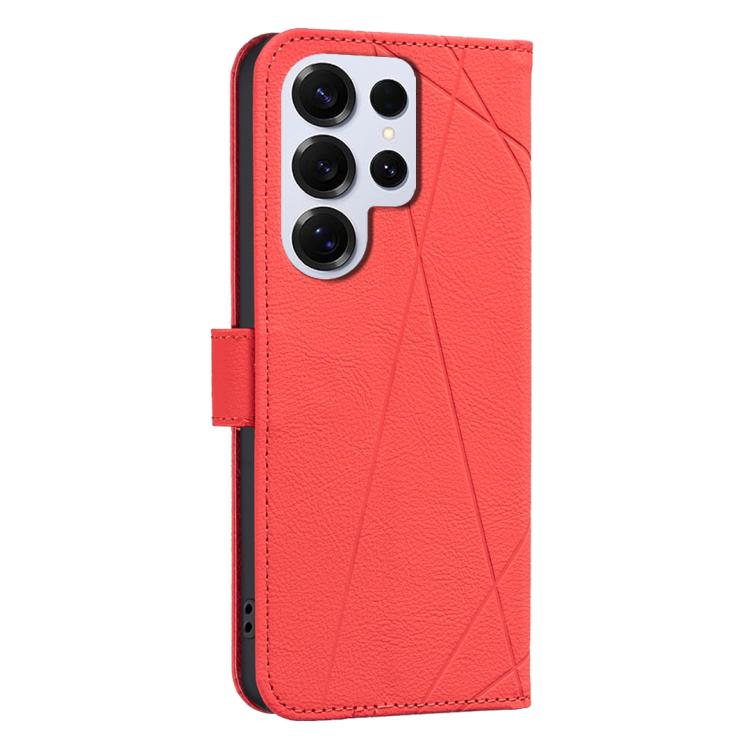 For Samsung Galaxy S23 Ultra 5G Geometric Pattern RFID Leather Phone Case