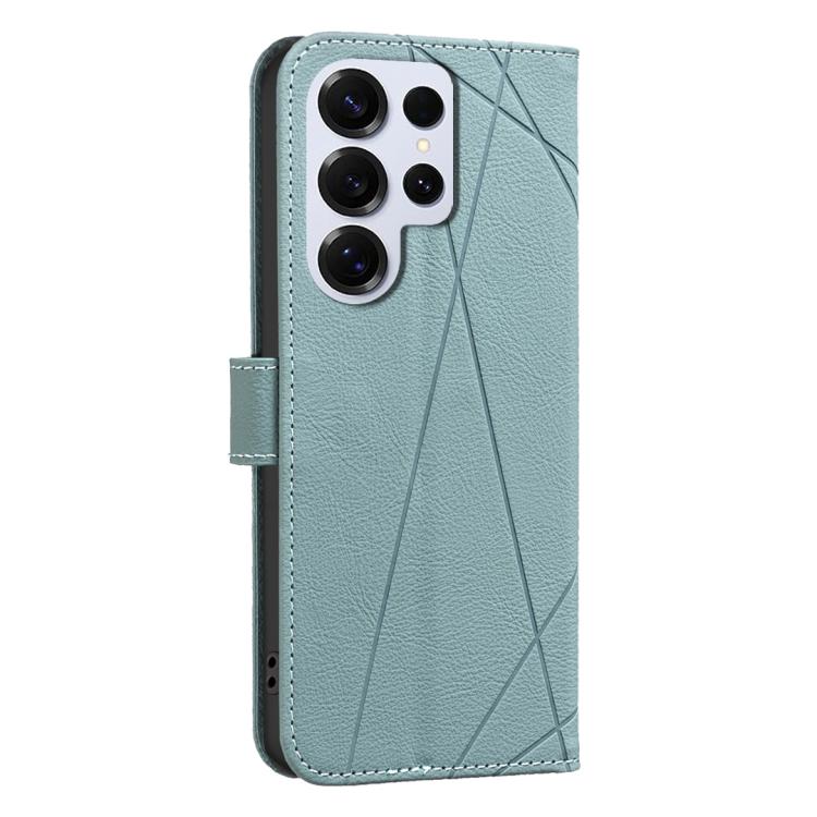 For Samsung Galaxy S23 Ultra 5G Geometric Pattern RFID Leather Phone Case