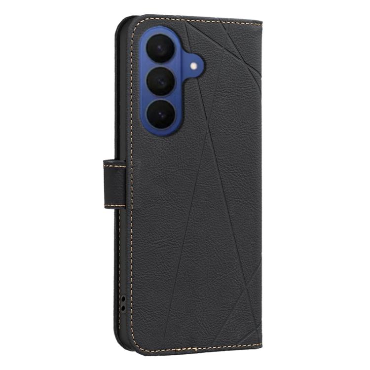 For Samsung Galaxy S26 5G Geometric Pattern RFID Leather Phone Case