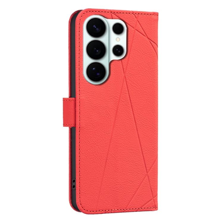For Samsung Galaxy S26 Ultra 5G Geometric Pattern RFID Leather Phone Case