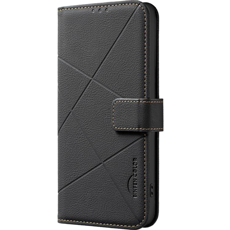 For Samsung Galaxy S26 Ultra 5G Geometric Pattern RFID Leather Phone Case