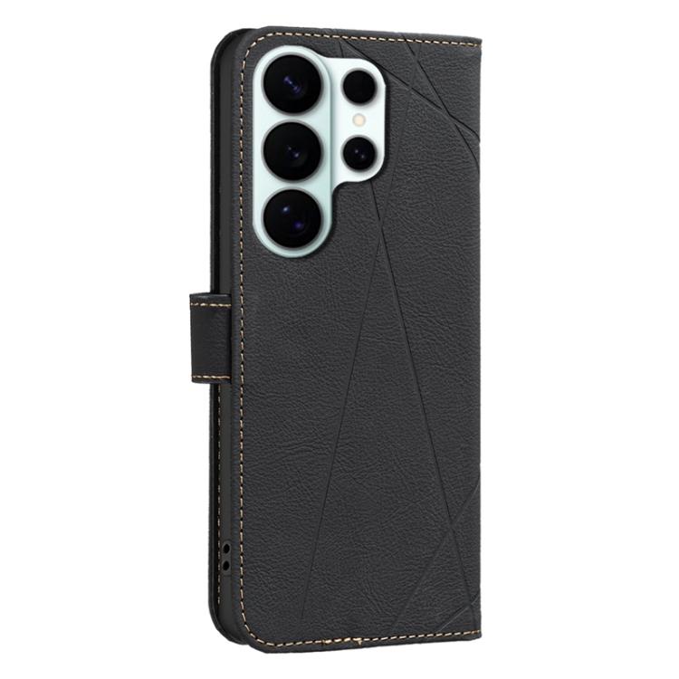 For Samsung Galaxy S26 Ultra 5G Geometric Pattern RFID Leather Phone Case