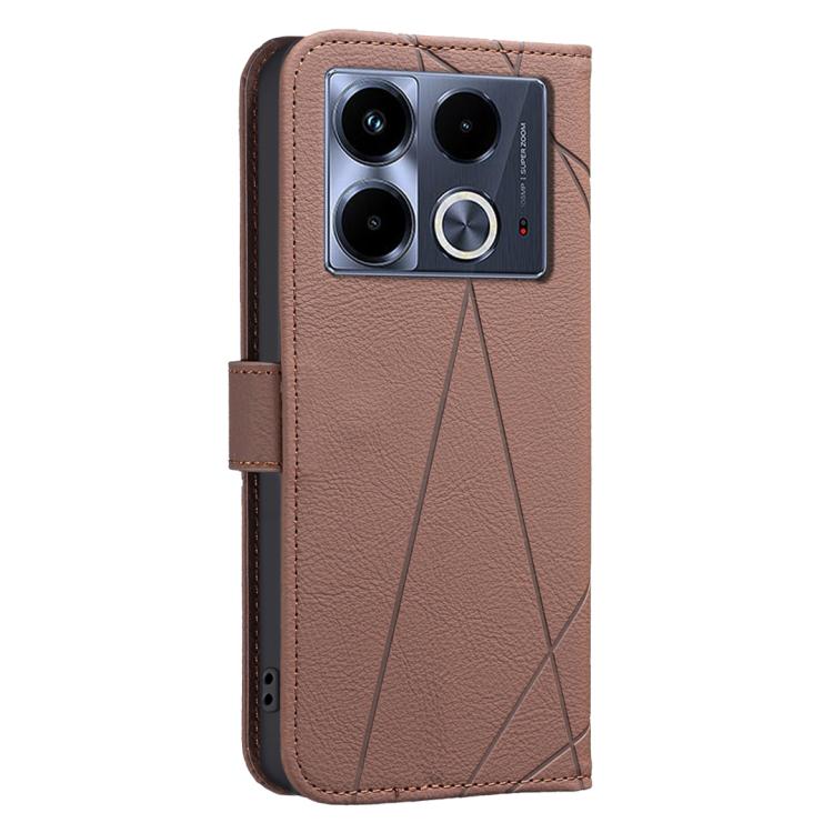 For Infinix Note 40 4G Geometric Pattern RFID Leather Phone Case