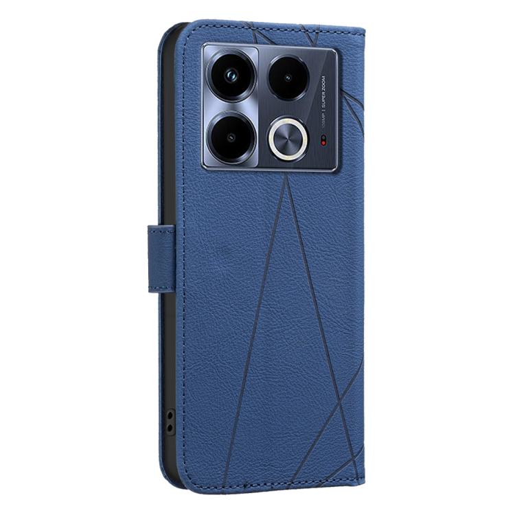 For Infinix Note 40 4G Geometric Pattern RFID Leather Phone Case
