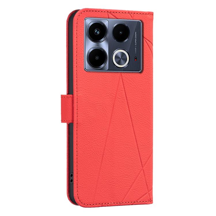 For Infinix Note 40 4G Geometric Pattern RFID Leather Phone Case